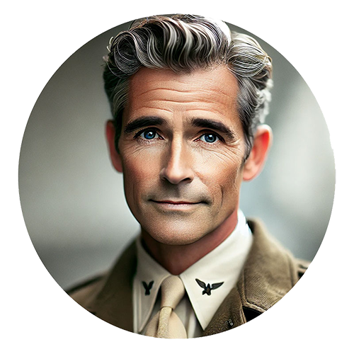 middle aged man in a military uniform with salt and pepper hair